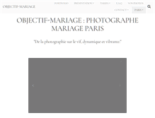 Tablet Screenshot of objectif-mariage.fr